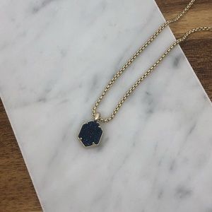Kendra Scott Blue Drusy Necklace